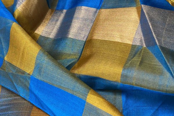 Soft Silk Saree Classic Check Inside